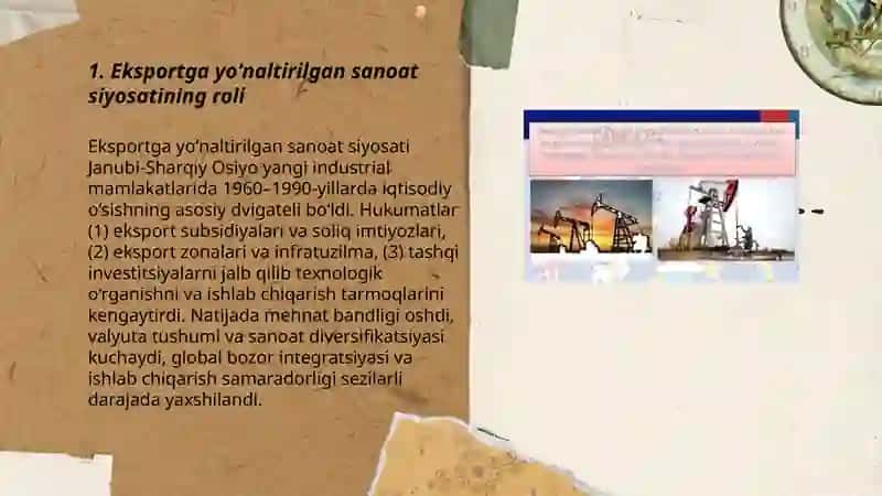 Yangi industrial mamlakatlarida iqtisodiy rivojlanish muvaffaqiyatlari 3