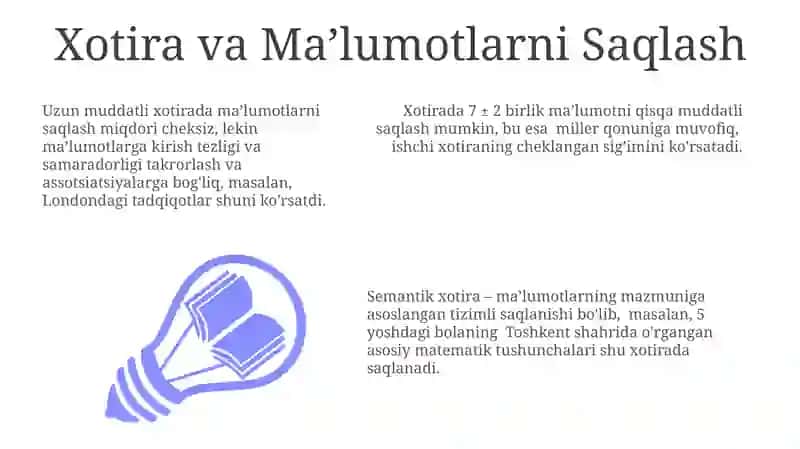 Xotira va Ma’lumotlarni Saqlash 3