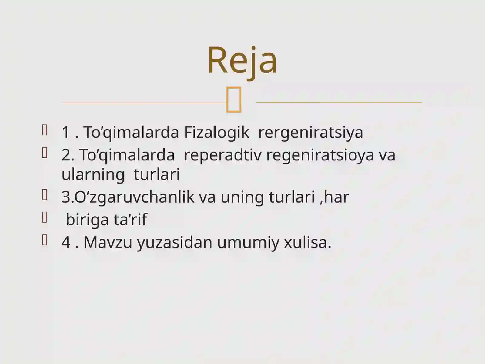 TO’QIMALARNING FIZOLOGIK VA REPERATIV REGENERATSIYASI, O’ZGARUVCHNANLIK CHEGARASI 3