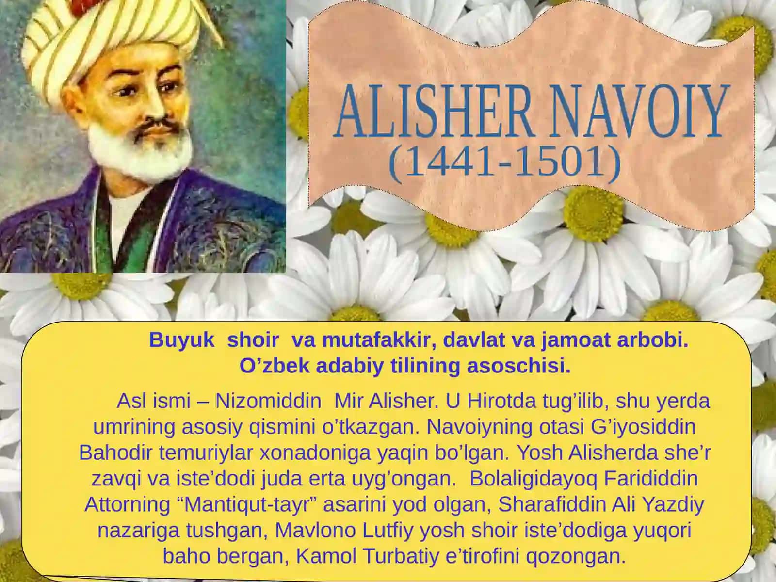 Alisher Navoiy hayoti va ijodi 3