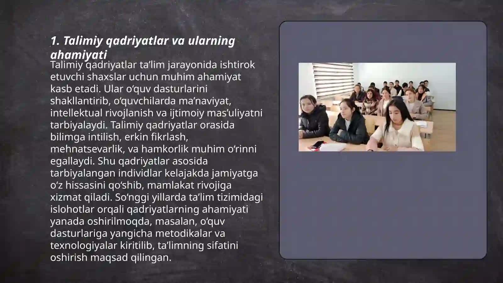 Talimiy qadriyatlar 3