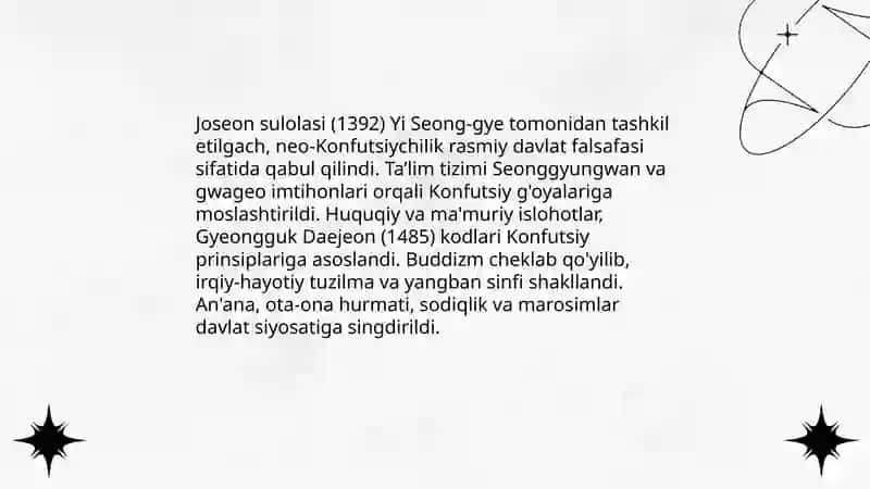 Joseon boshqaruv tizimi va Konfutsiychilik siyosati 3