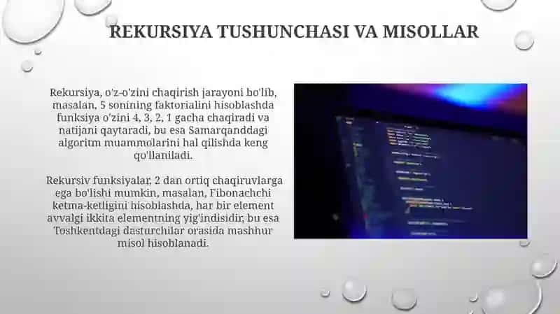 Rekursiv va Iterativ Muammolar 3
