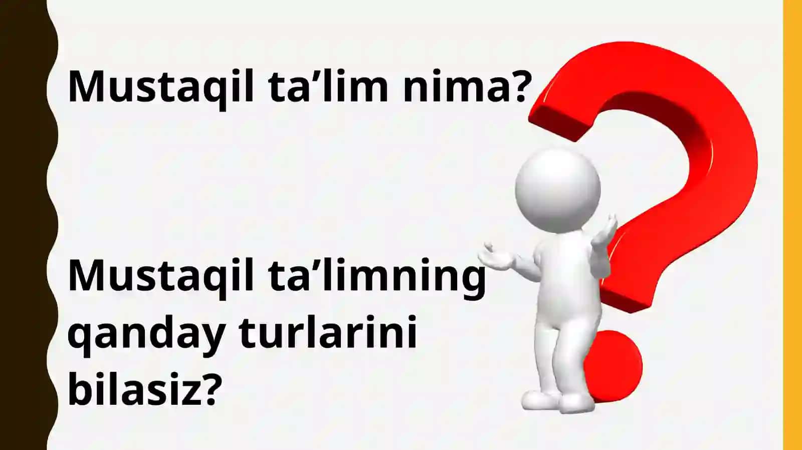 Mutaxassislik fanlaridan mustaqil ta’lim, uning turlari va bajarilishi 3