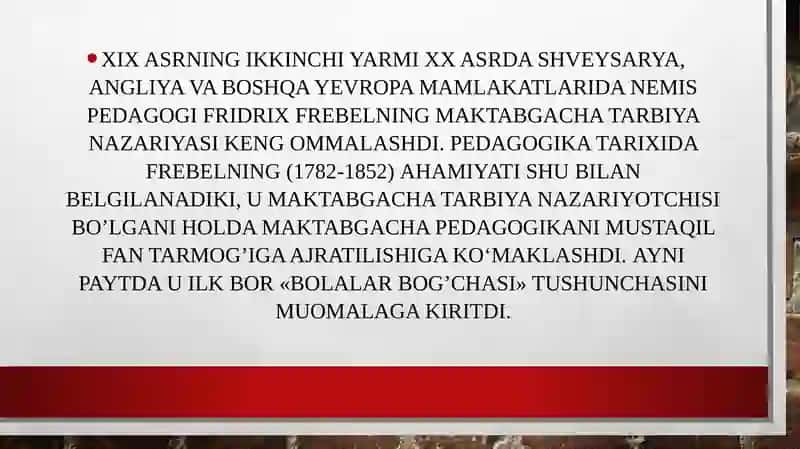 Maktabgacha ta'lim tarixi 3