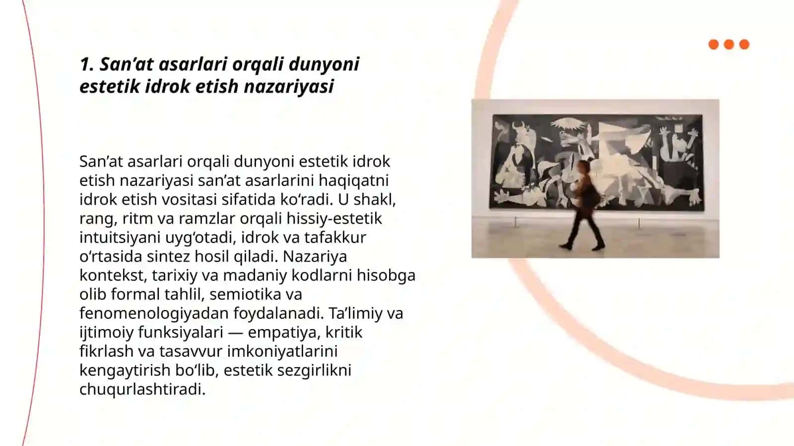 San’at asarlari orqali dunyoni estetik idrok etish nazariyasi 3