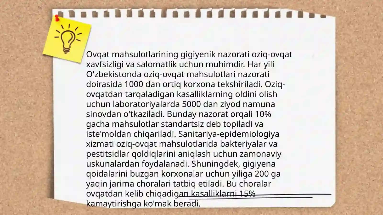 Ovqat mahsulotlarining gigiyenik nazorati 3