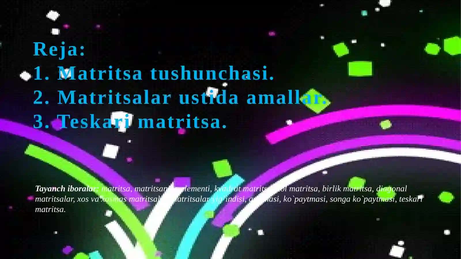 ALGEBRA VA SONLAR NAZARIYASI 3