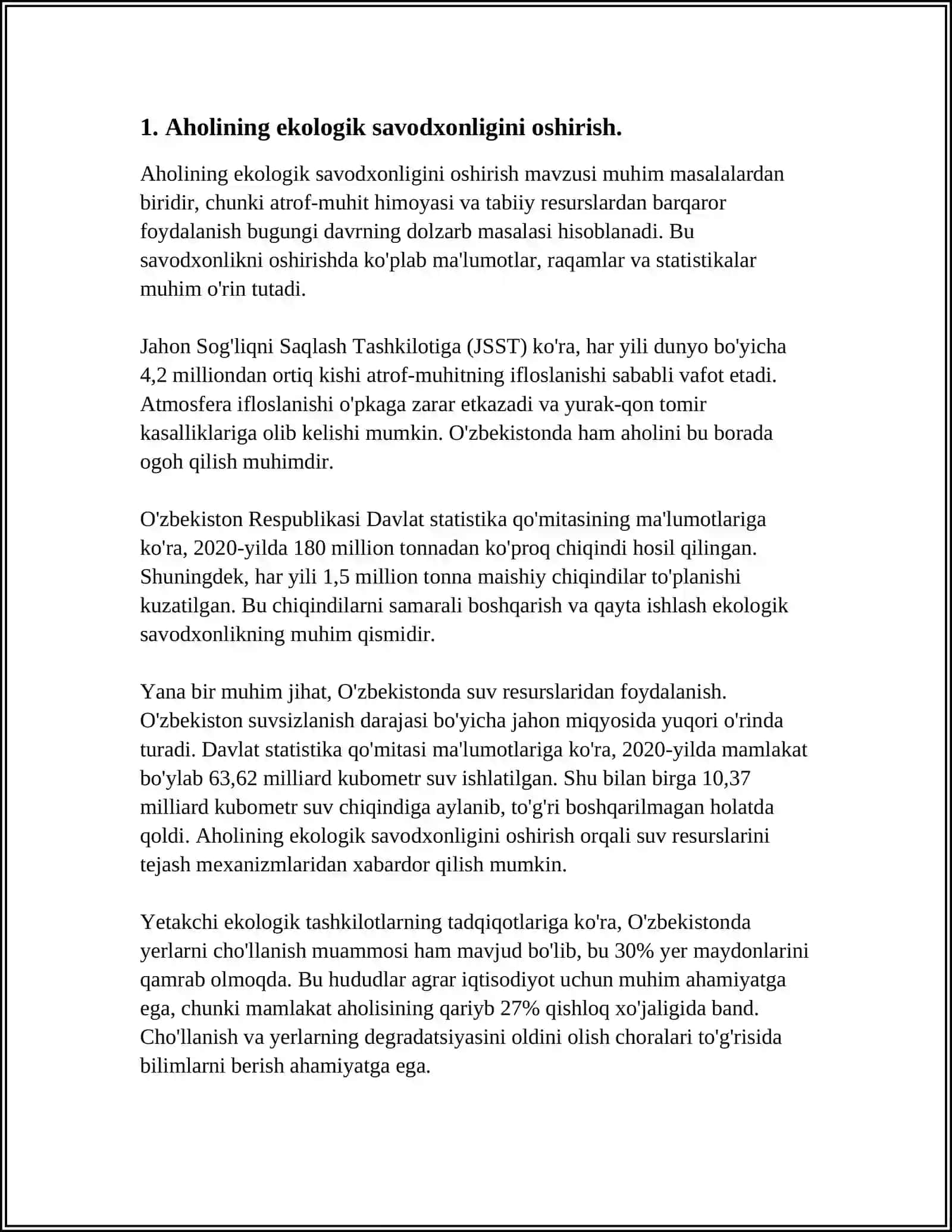 FAN MAVZULARI USTIDA UCHRAYDIGAN (SITUATSION) MASALALAR TUZISH 3