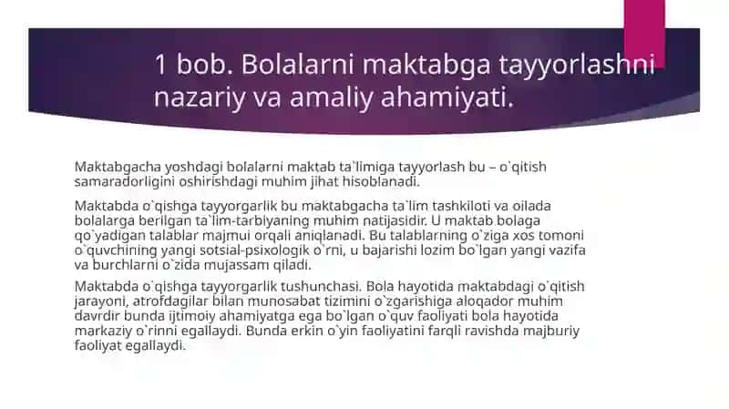 Bolalarni maktabga tayyorlashni nazariy va amaliy ahamiyati 3