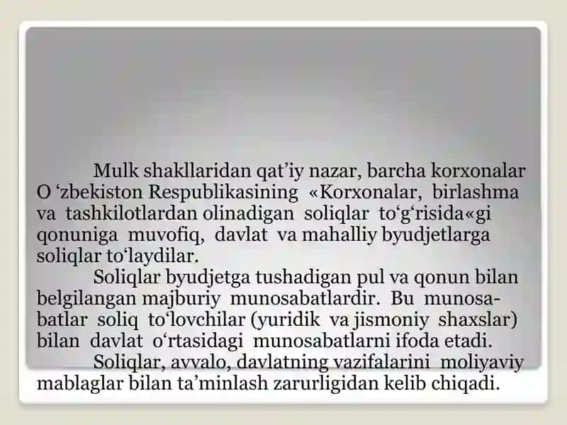 O’zbekistonda kichik tadbirkorlik subeyktlariga berilgan soliq va kredit imtiyozlari 3