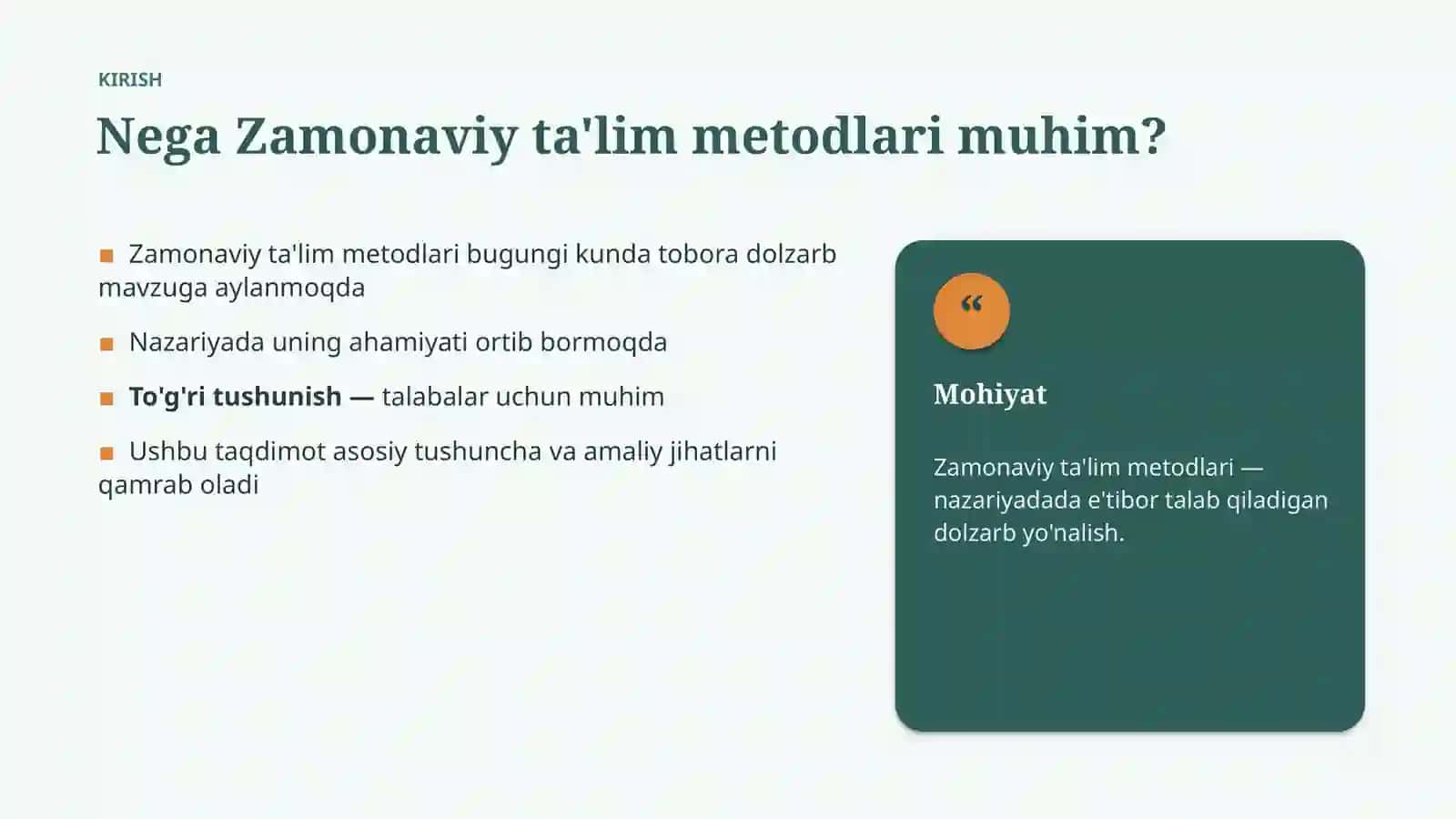 Zamonaviy ta'lim metodlari 3