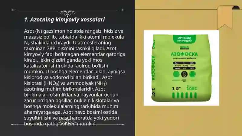 Azotning tabiatda tarqalishi 3