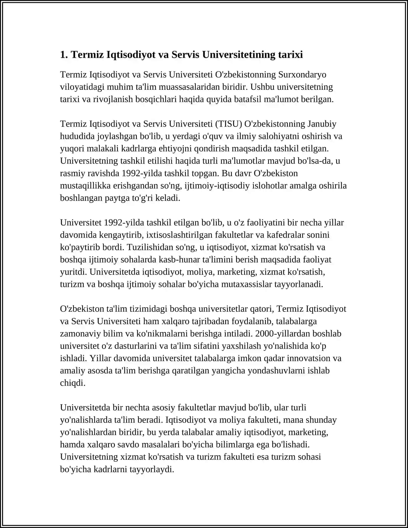 Termiz Iqtisodiyot va Servis Universiteti 3