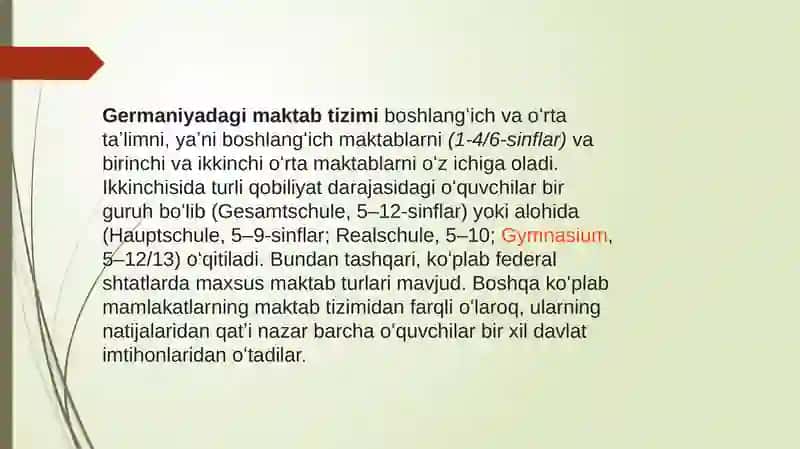 Germaniyadagi boshlang'ich ta'lim 3