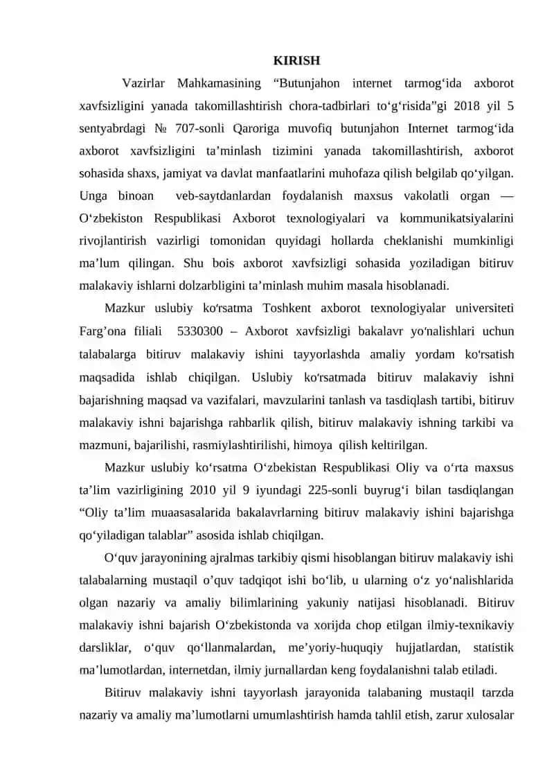 Bitiruv malakaviy ishlarni tayyorlash va rasmiylashtirish tartibi 3