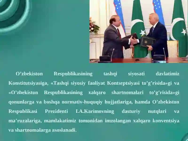 O'zbekiston faol tashqi siyosatining yangi bosqichi 3
