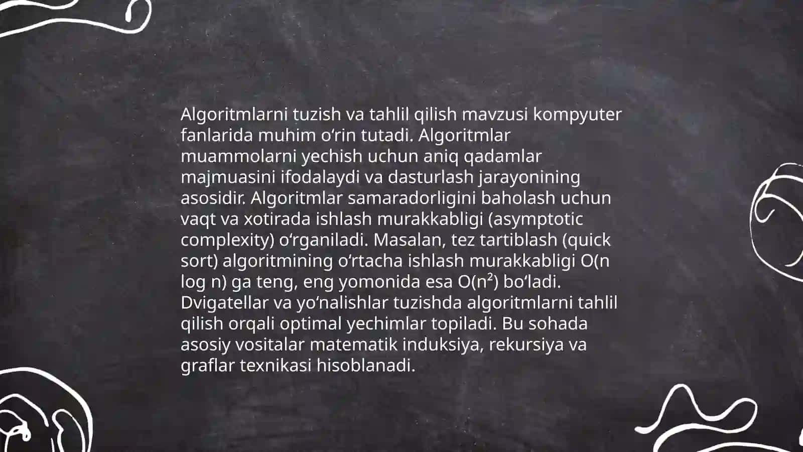Algoritmlarni tuzish va tahlil qilish 3