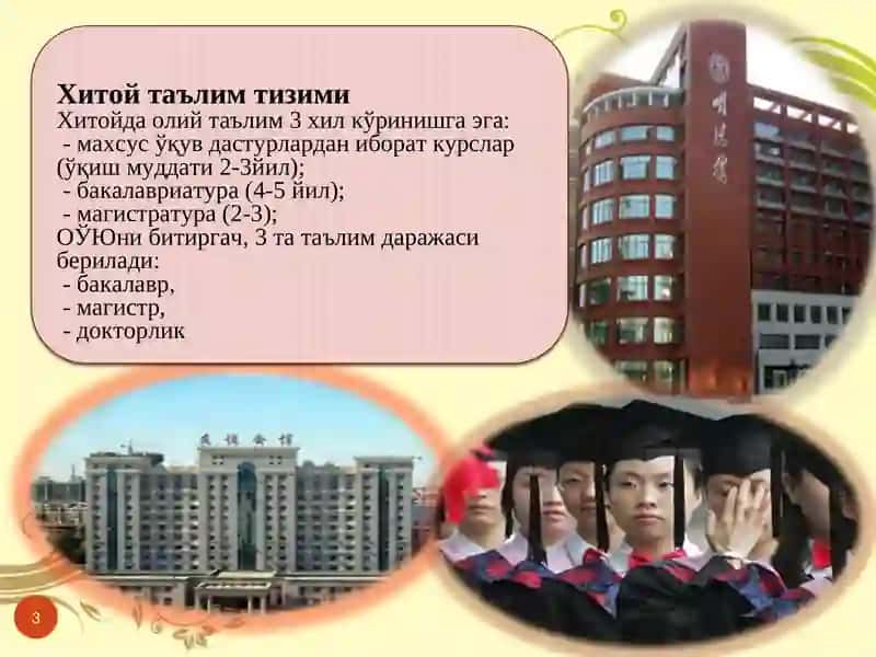 Хитой таълим тизими 3
