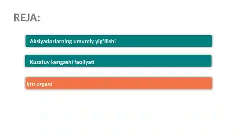 Korporativ boshqaruvning boshqaruv organlari 3