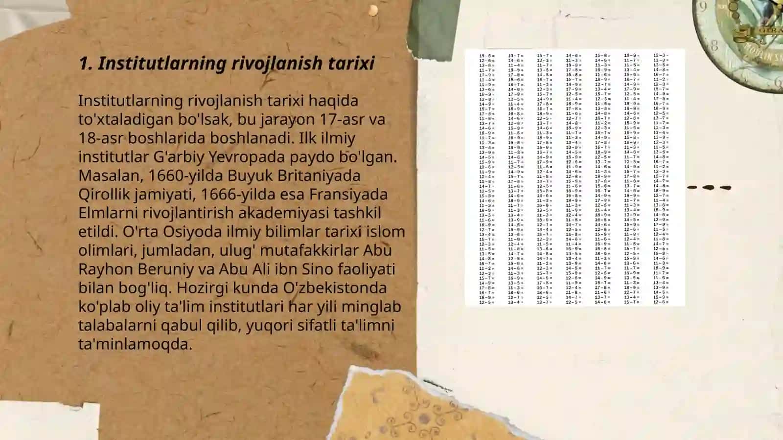 Institutlarning rivojlanish tarixi 3