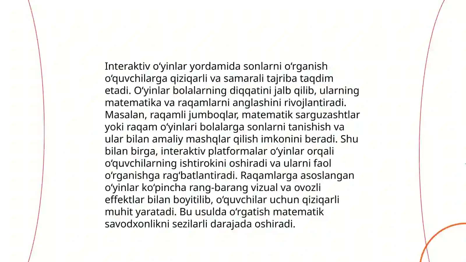Interaktiv sinf matematika o'quv usullari 3