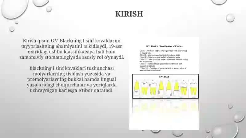 Stomatologiyada G.V Blek bo’yicha I-sinf tayyorlashning o’ziga xosligi 3