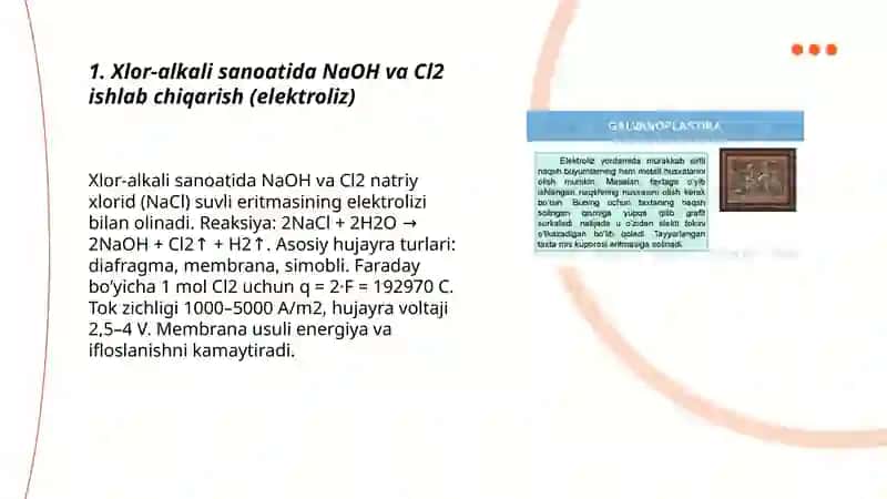 ELEKTROLIZ XODISALARNI QOLLANILISHI 3