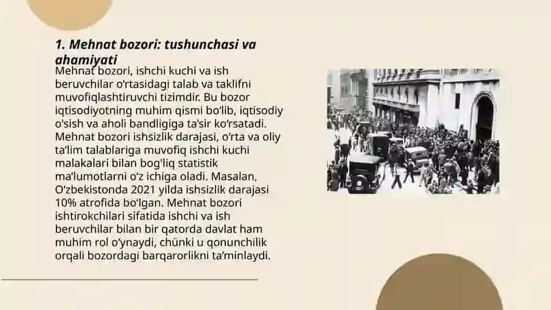 Mehnat bozorini faoliyat koʻratishining iqtisodiy mexanizmi 3