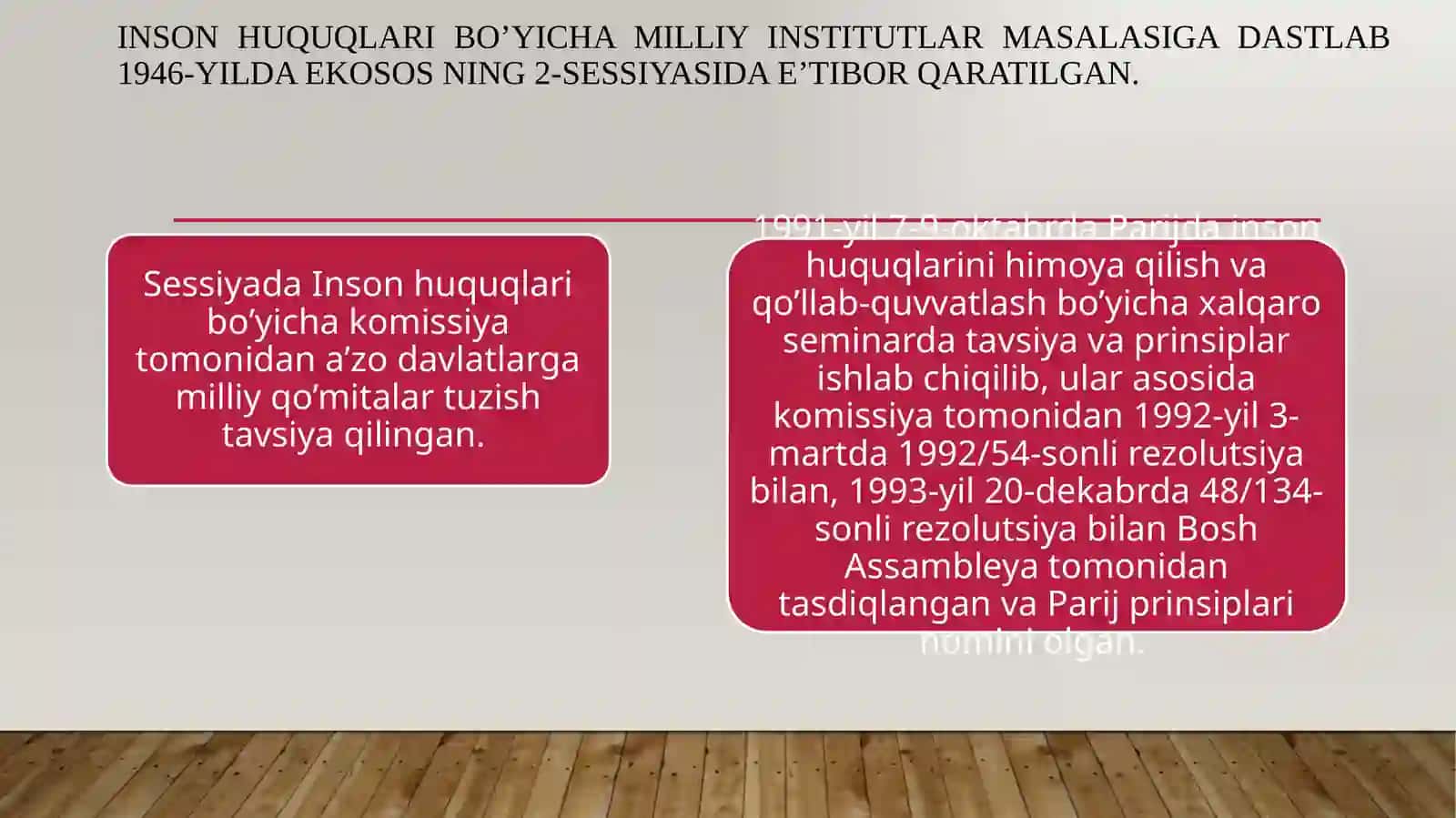 Inson huquqlari bo’yicha milliy institutlar tizimi 3