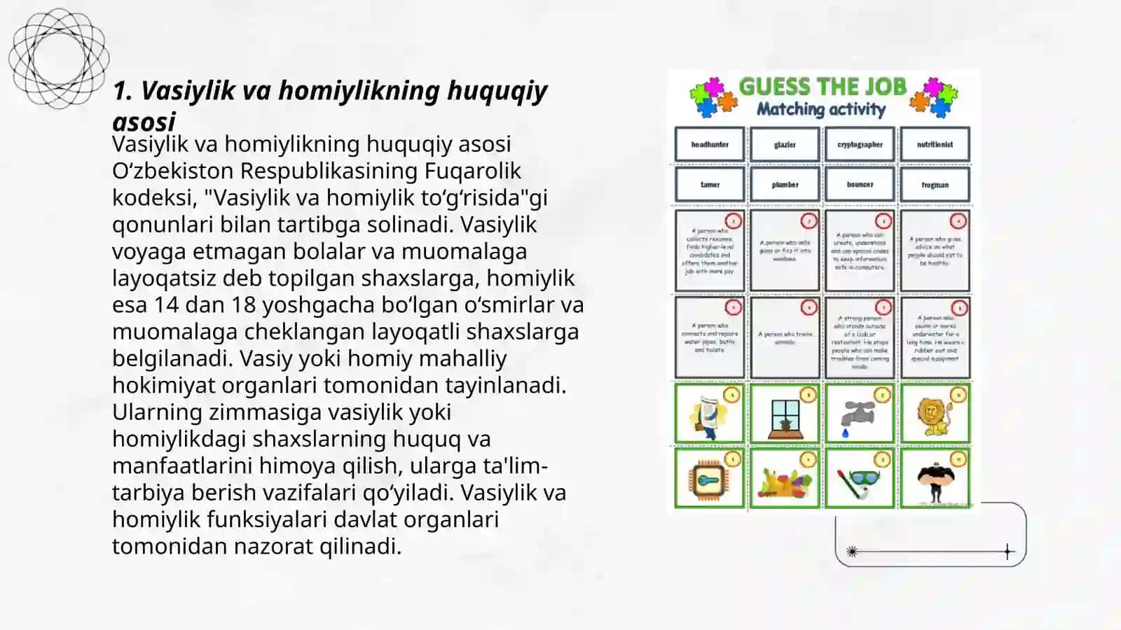 Oilada olib boriladigan Ijtimoiy_gedagogik faoliyat vasiylik va homiylik Yetim bolalar bilan olib boriladigan faoliyat 3