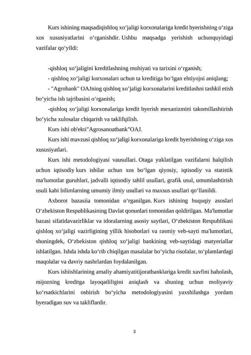 Bank tomonidan O‘zbekiston Respublikasi qarz oluvchilarni kreditlash 3