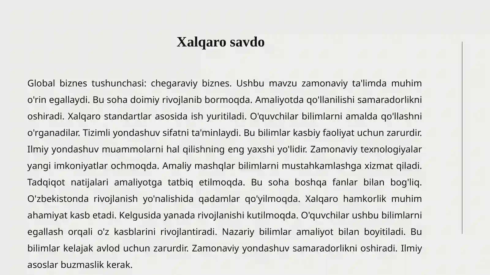 Global biznes tushunchasi 3