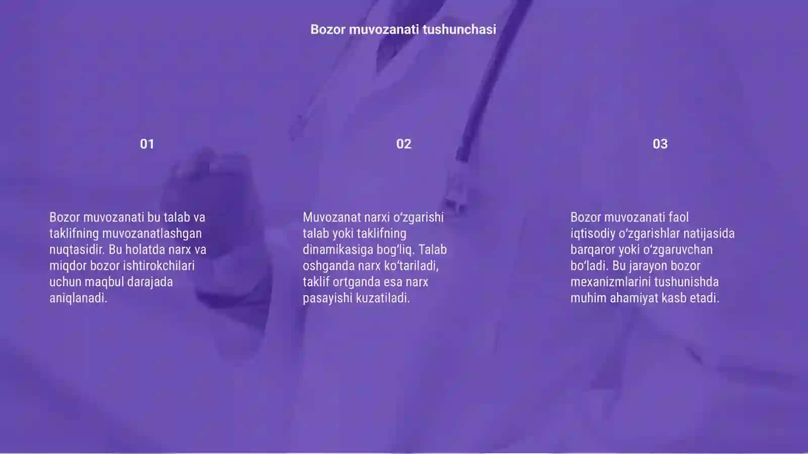 Bozor muvozanati va uning oʻzgarishi 3