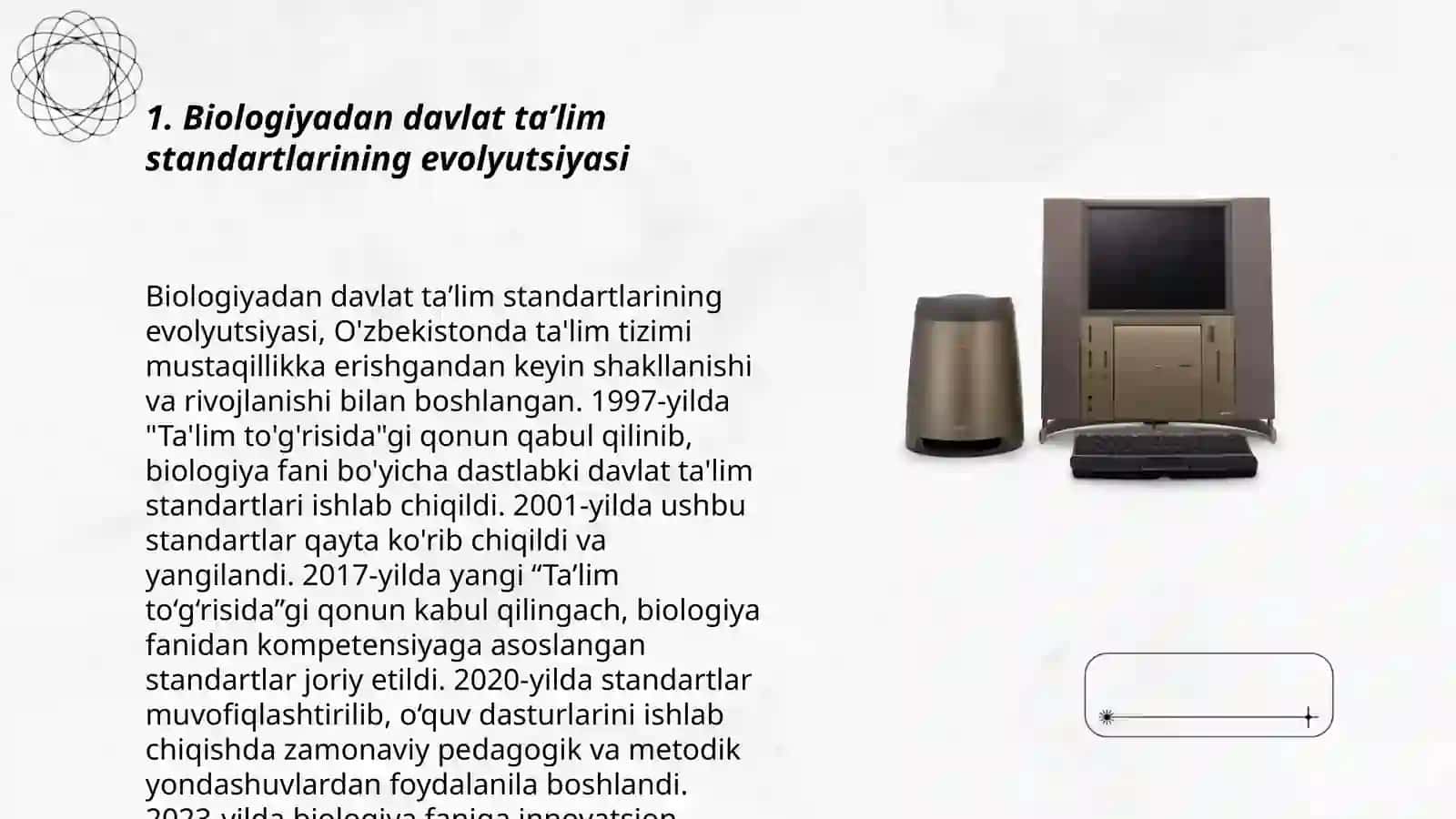 Biologiyadan uzviylashtirilgan va modernizatsiyalangan davlat taʼlim standartlarini tahliliy asosda oʻrganish 3