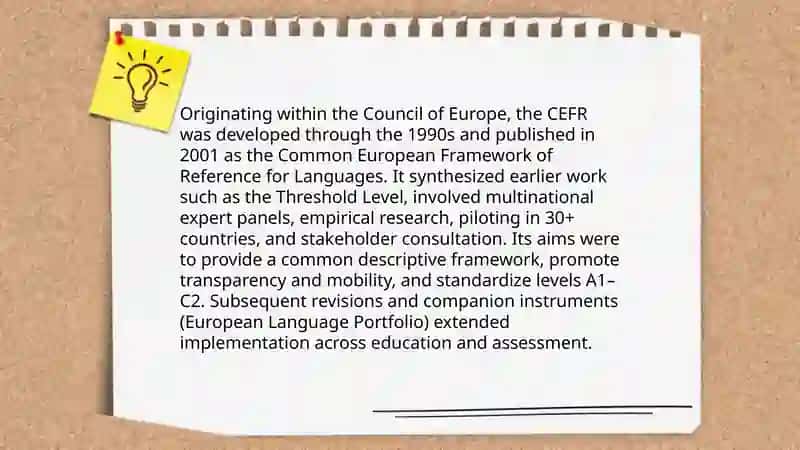 The CEFR framework: an overview 3