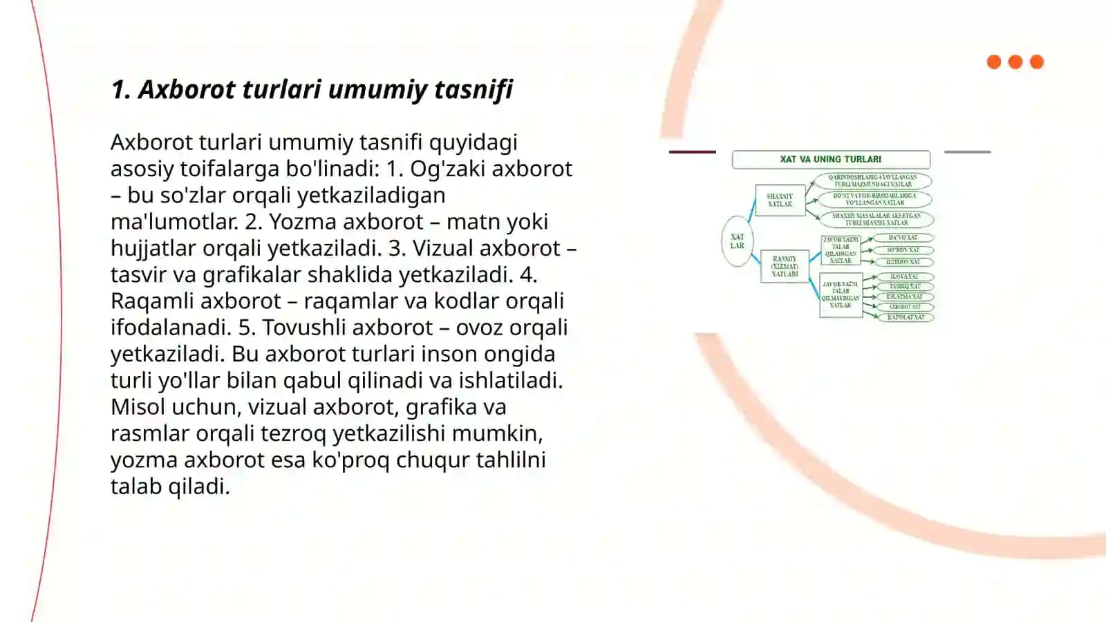 Axborot turlari va uning ishonchliligi 3