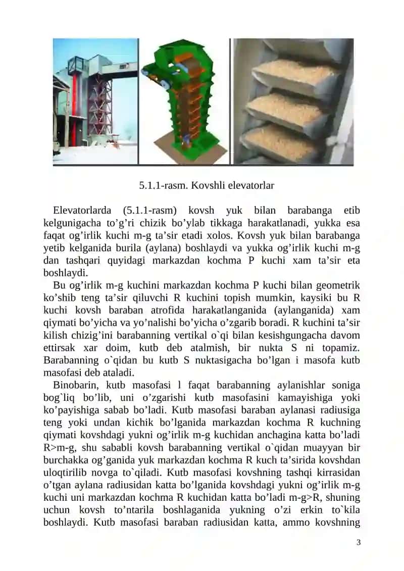 ТRANSPORT VA ORTISH-TUSHIRISH ISHLARINI BAJARISHDA ELEVATORLARDAN FOYDALANISH HAVFSIZLIKNI TA`MINLASH VA ATROF-MUHIT MUHOFAZASI 3