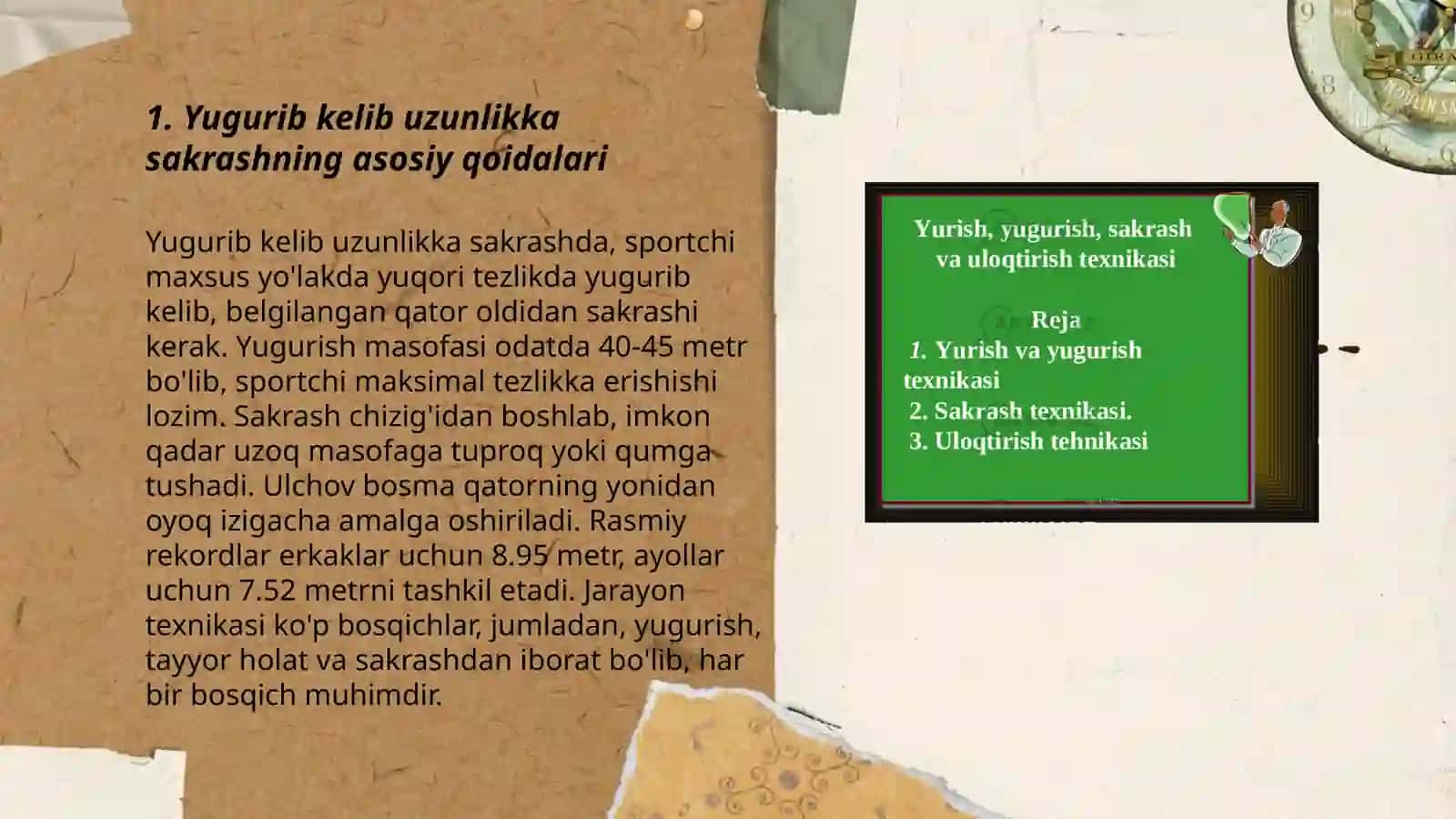 Yugurib kelib uzunlikka sakrash texnikasi 3
