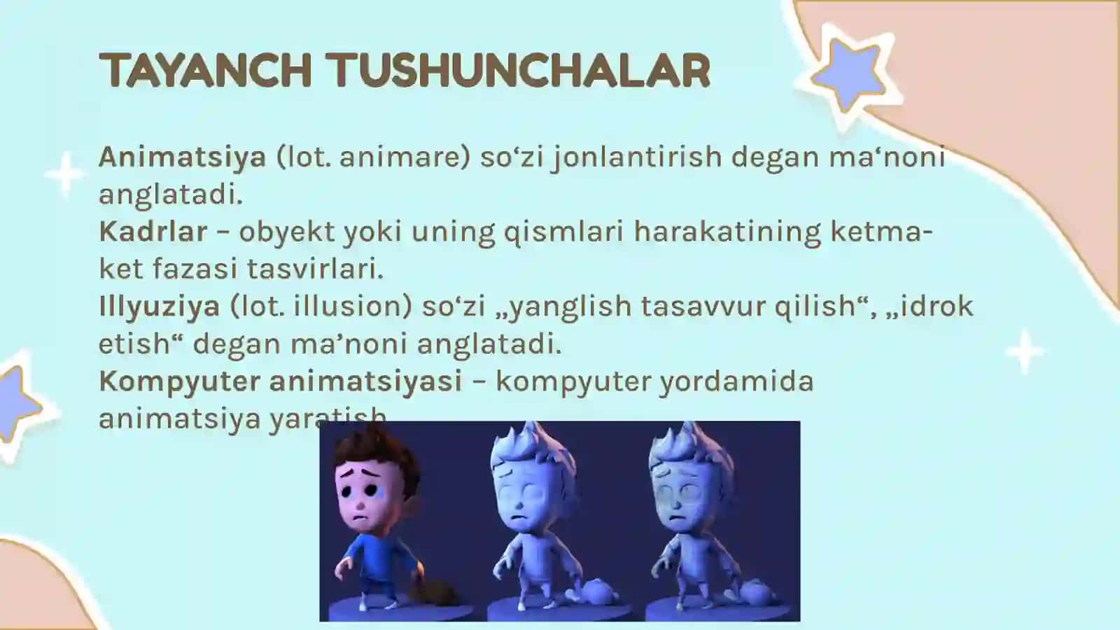 ANIMATSIYA TUSHUNCHASI VA UNING TURLARI 3