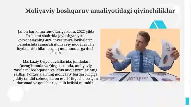 Moliyaviy menejment nazariyasi va amaliyotining hozirgi zamon muammolari 3