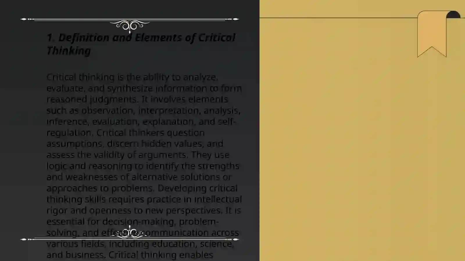 The importance of critical thinking 3