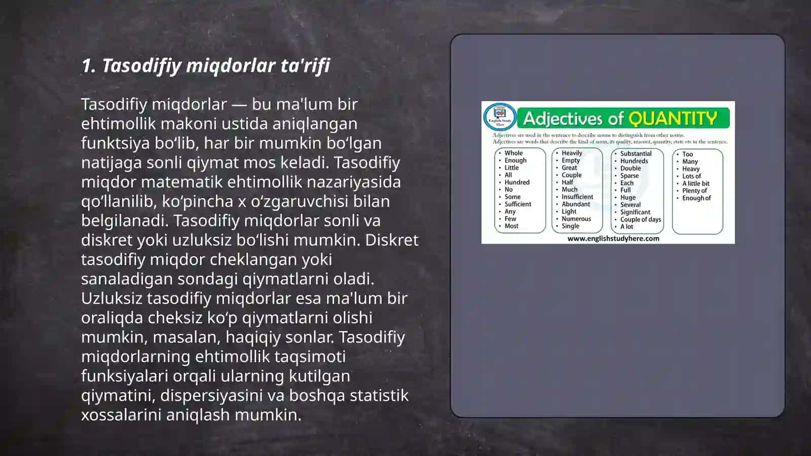 ikki tasodifiy miqdorlar 3