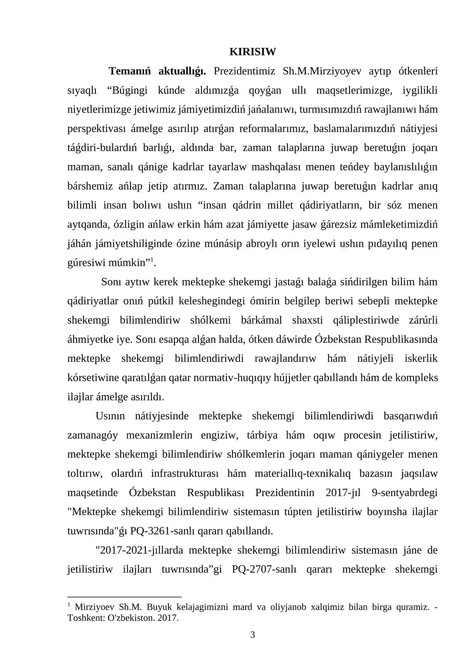 Kurs jumisi 3