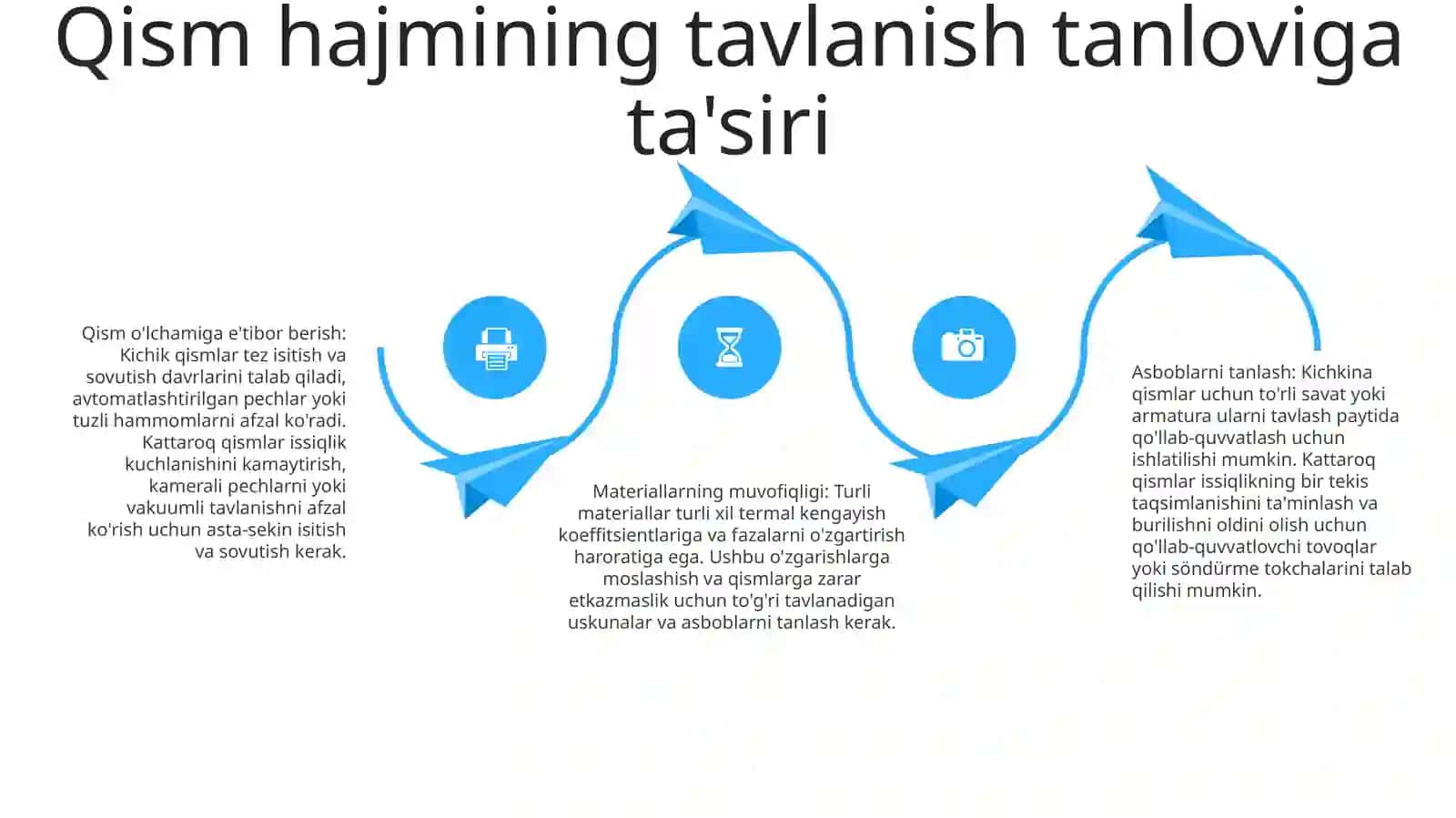 Detallar OʻLchamiga Qarab Kuydiruvchi Asboblar Va Materiallar Tanlash 3