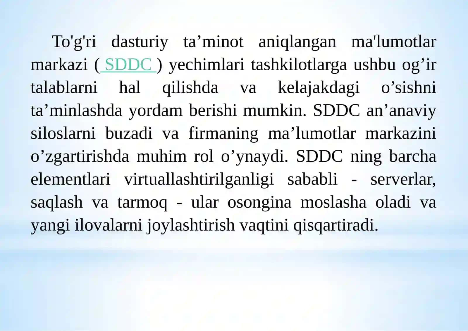 Ma’lumotlarga ishlov berish markazi resurslaridan foydalanishda apparat va dasturiy ta’minotning ahamiyati 3
