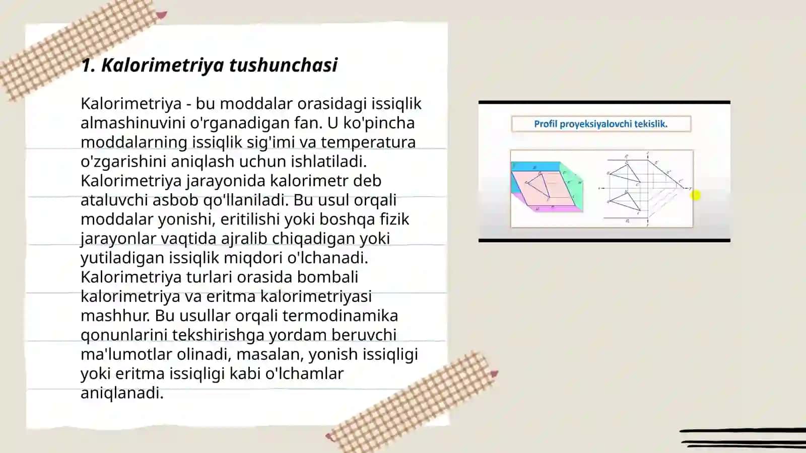 Kalorometriya haqida umumiy ma'lumot va texnik tasnifi 3