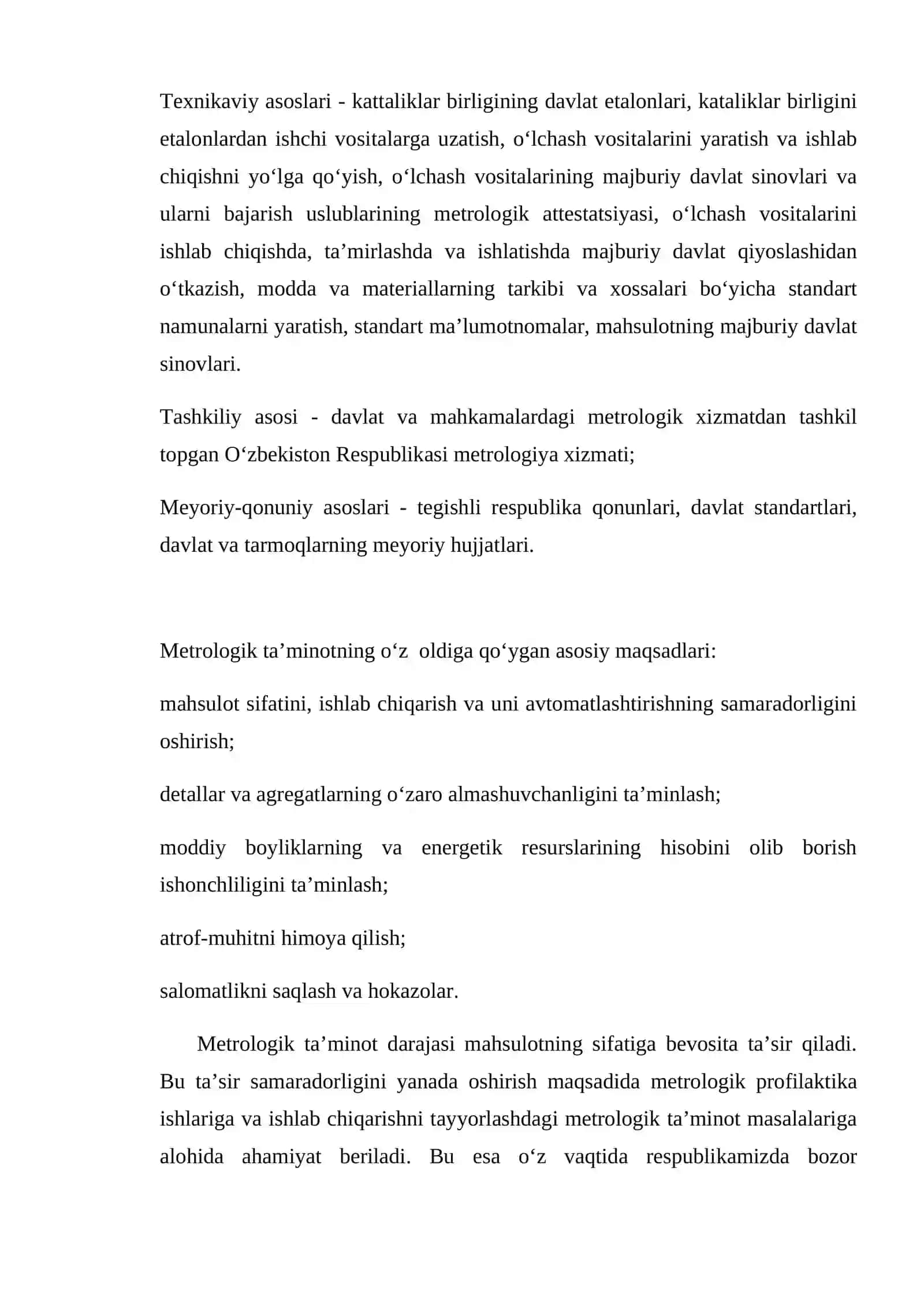 Metrologik xizmat va metrologik ta’minot 3