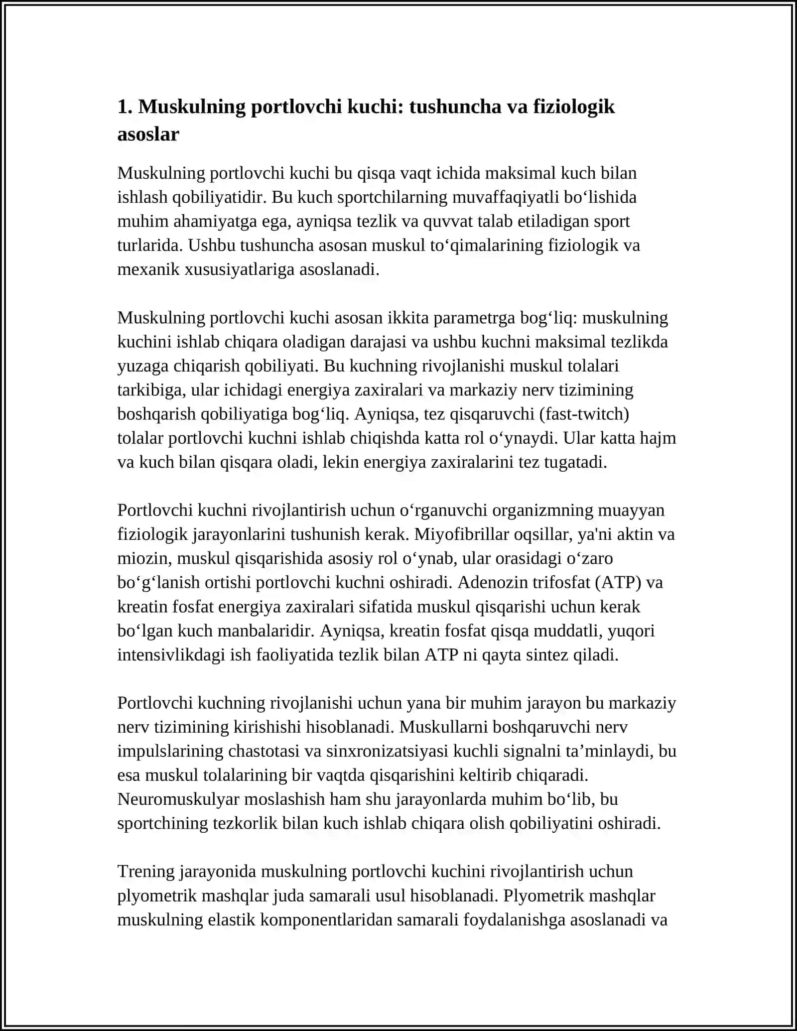 MUSKULNING PORTLOVCHI KUCHINI RIVOJLANISHI 3