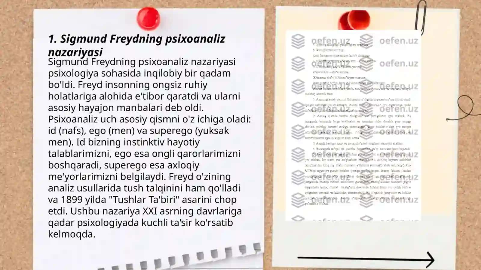 Mashhur psixologlarning psixologiya sohasida qilgan ishlarini sharhlash 3